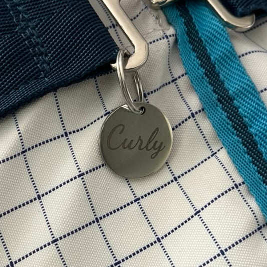 Custom Engraved Blanket Tag 25mm – Stainless Steel