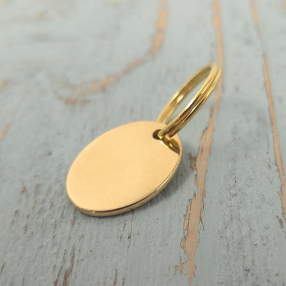 Brass Oval Horse Tack Tag - 20 x 25 mm - Custom Engraved - Bridle | Blanket | Halter