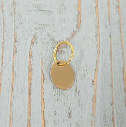 Brass Oval Horse Tack Tag - 20 x 25 mm - Custom Engraved - Bridle | Blanket | Halter