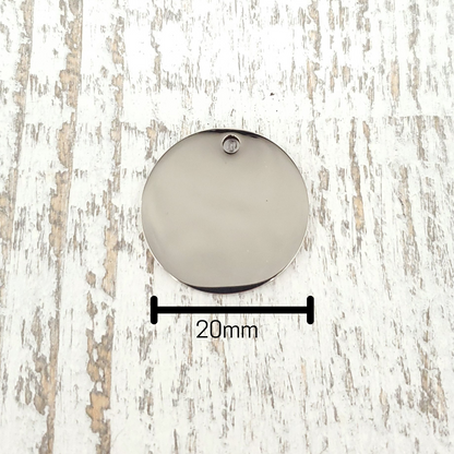 Custom Engraved Bridle Tag 20mm – Stainless Steel