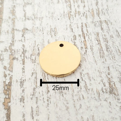 Custom Engraved Blanket Tag Oval 25mm – Brass