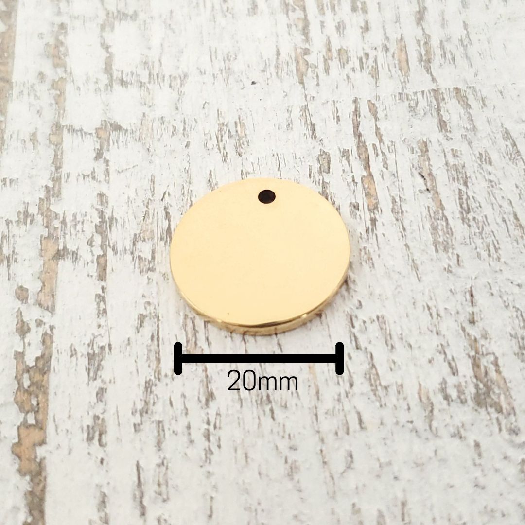 Custom Engraved Bridle Tag 20mm  – Brass