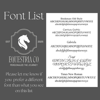 Custom Engraved Bridle Tag 20mm – Stainless Steel