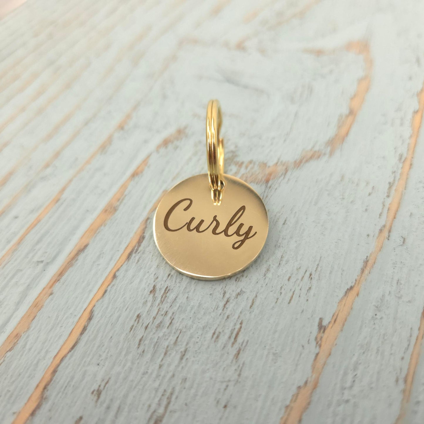 Custom Engraved Blanket Tag Oval 25mm – Brass