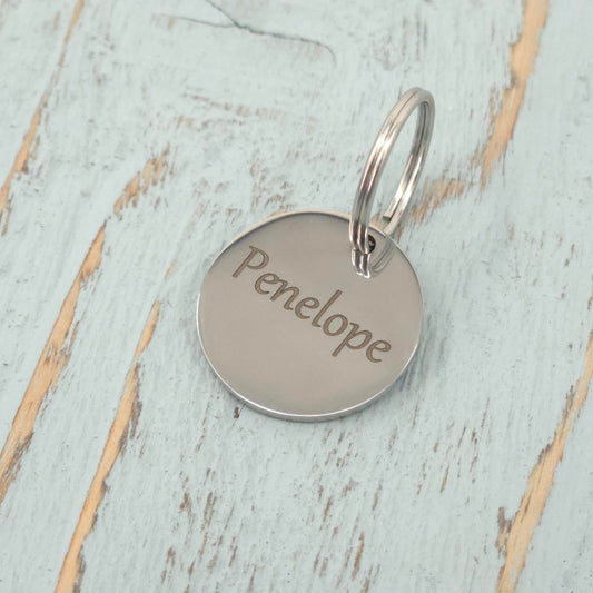 Custom Engraved Blanket Tag 25mm – Stainless Steel
