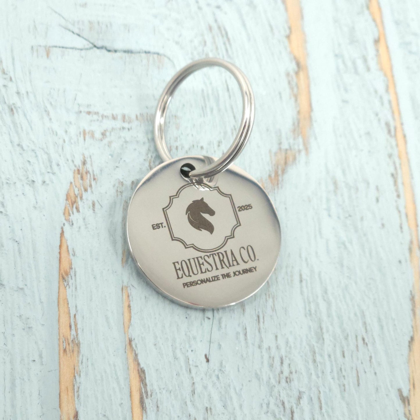 Custom Engraved Blanket Tag 25mm – Stainless Steel