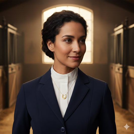 Lucky Horseshoe Gold Sterling Silver Necklace